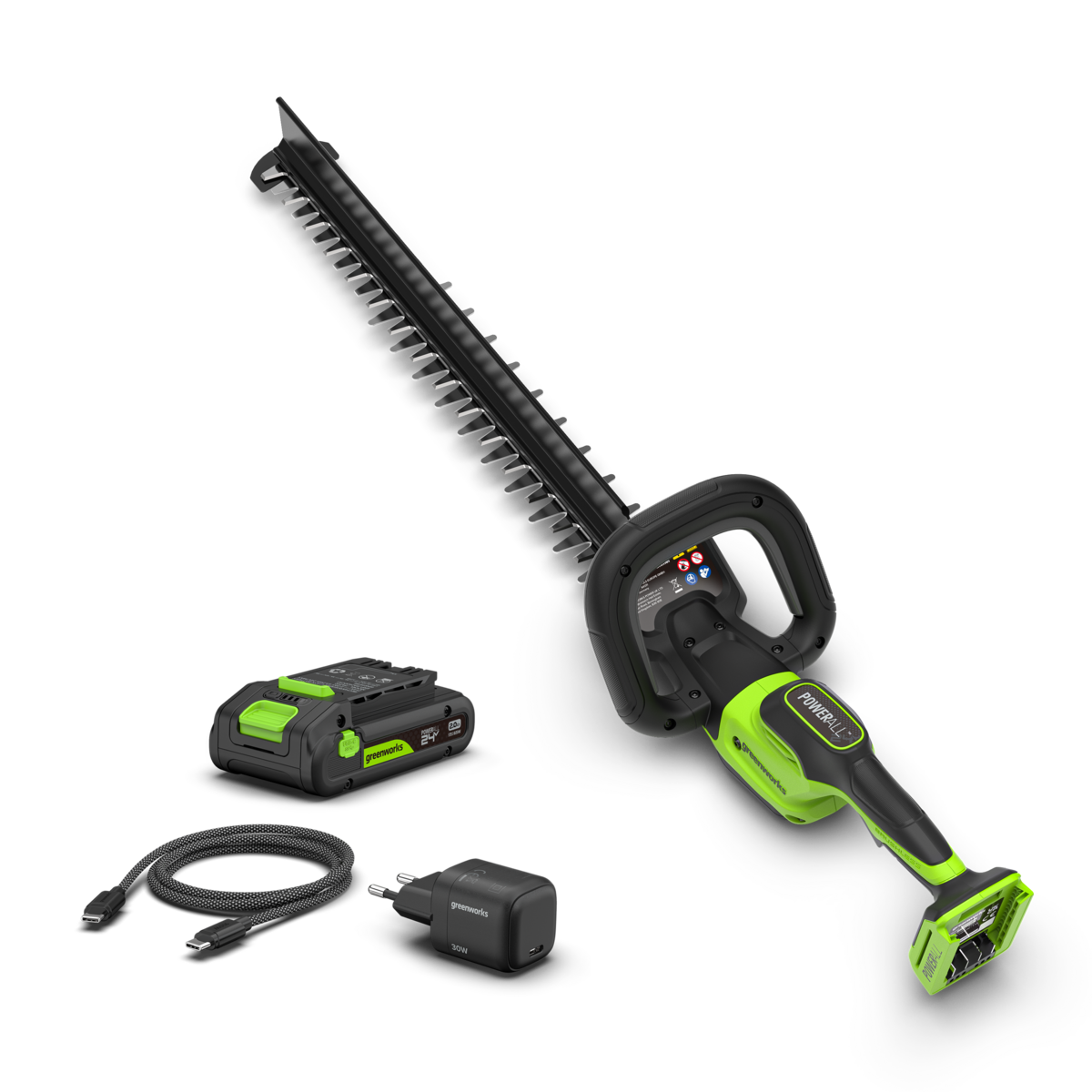 POWERALL 24V Taille-haie 56cm Gen. II - Batterie 2Ah