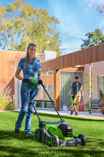 POWERALL 48V (24V x 2) Tondeuse 41cm - 2x Batteries 4Ah