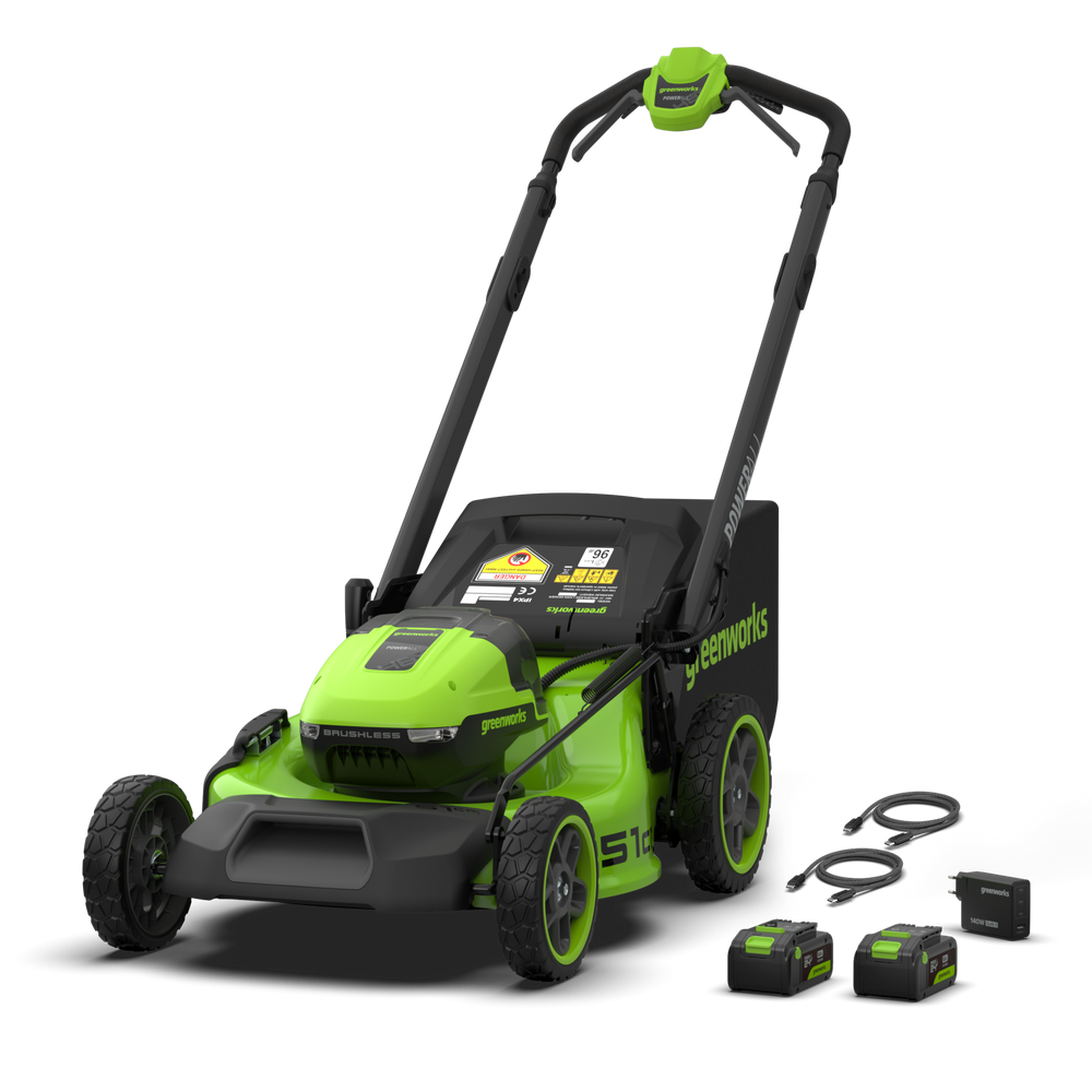 POWERALL 48V (24V x 2) Tondeuse 51cm Autotractée - 2x Batteries 6Ah