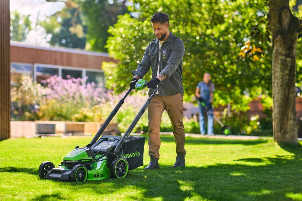 POWERALL 48V (24V x 2) Tondeuse 46cm Autotractée Gen. II - 2x Batteries 4Ah