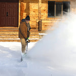 48V (24V x 2) Souffleuse à neige - 2x Batteries 4Ah