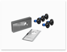 9 lames de rechange et 9 boulons