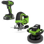 POWERALL 24V Perceuse + Scie sauteuse + Machine de polissage Kit