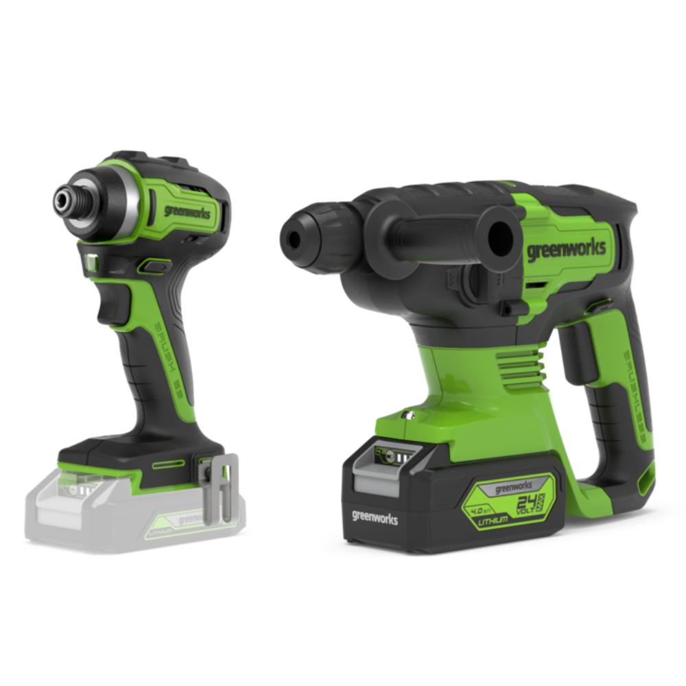 POWERALL 24V Visseuse à percussion + Marteau perforateur Kit