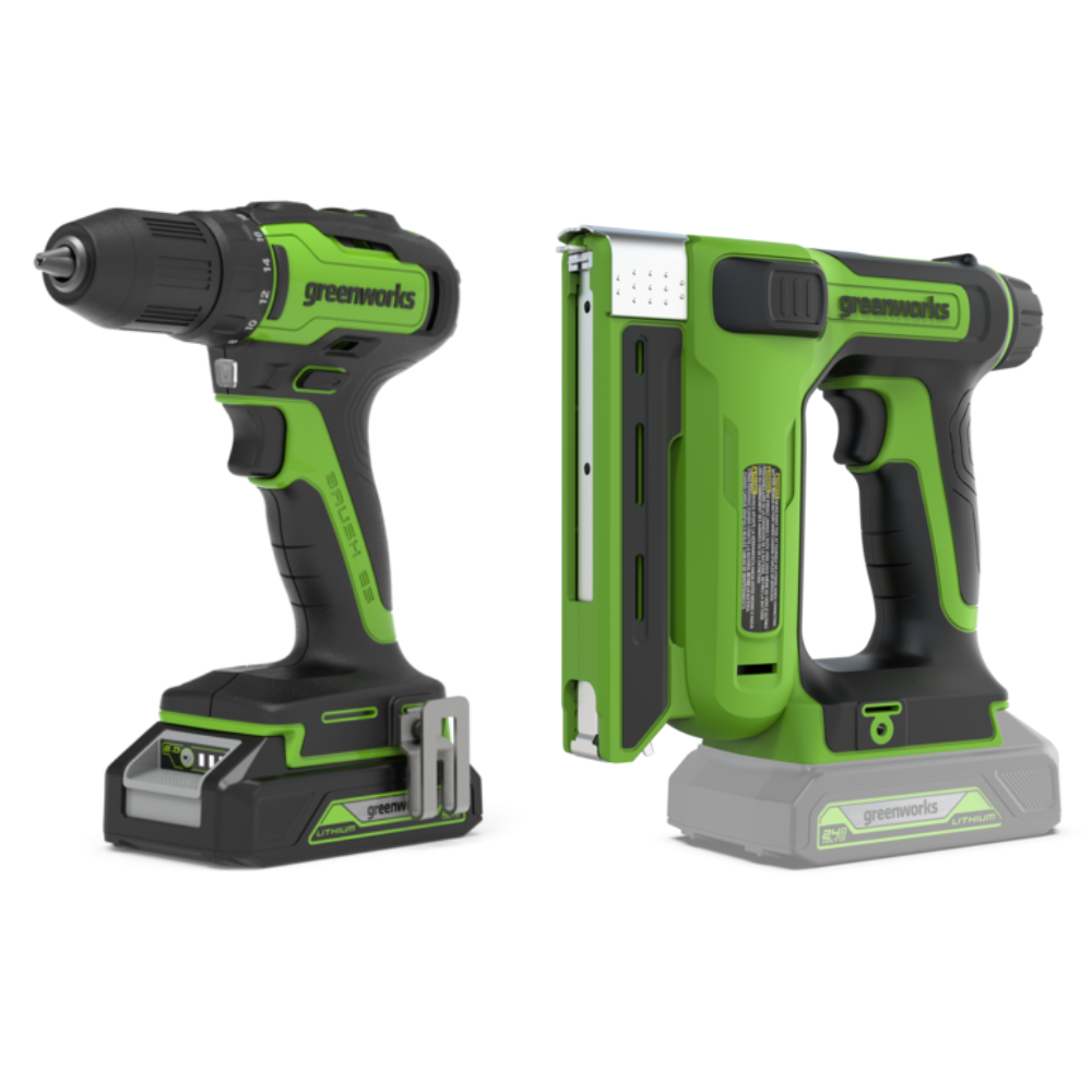 POWERALL 24V Perceuse + Agrafeuse Kit