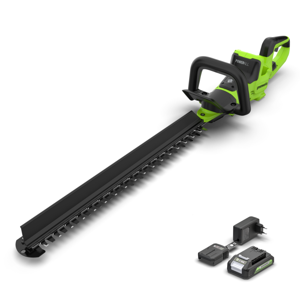 POWERALL 24V Premium Hedge Trimmer 61cm - 2Ah Battery